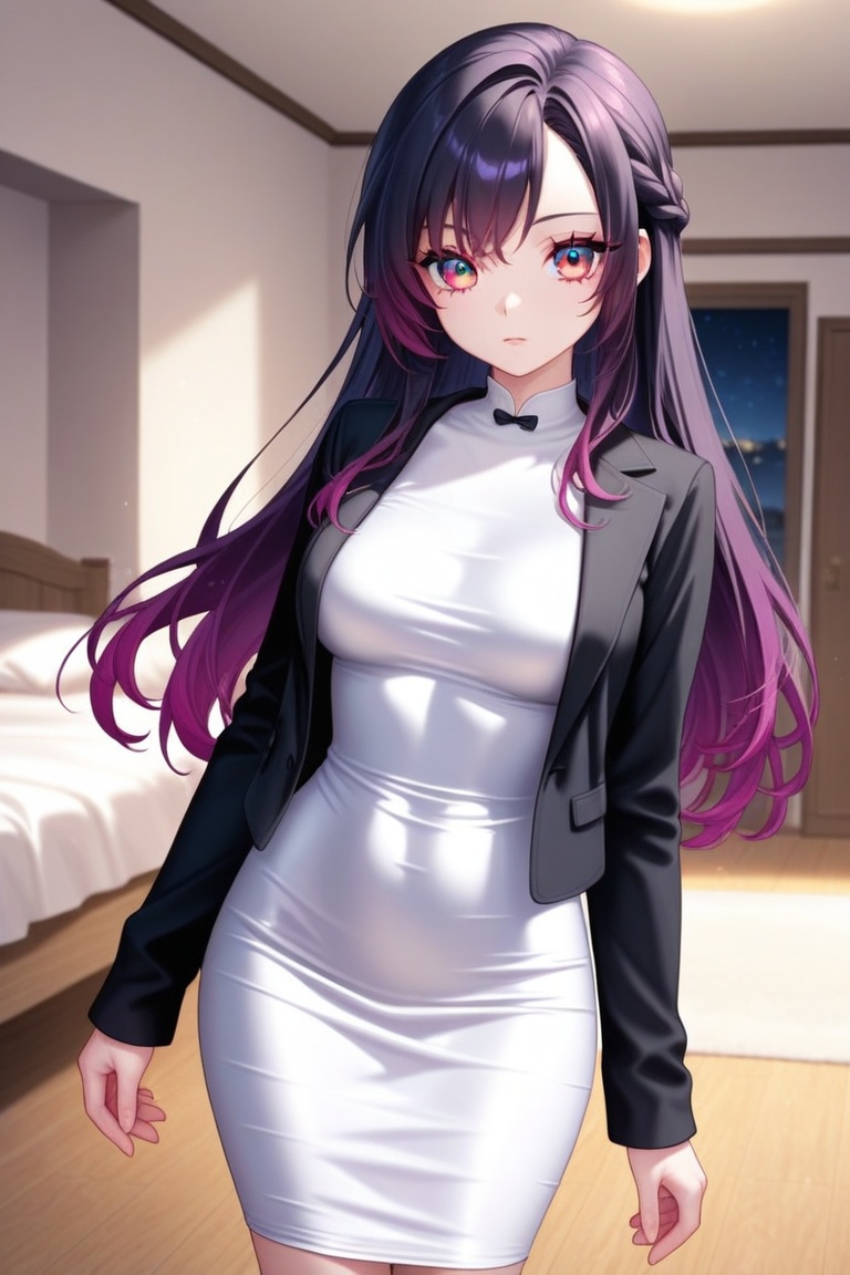 1girl,  solo,  purple hair on Tensor.Art