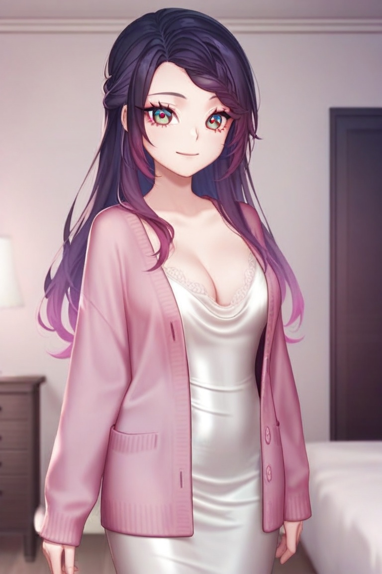 1girl,  solo,  purple hair on Tensor.Art