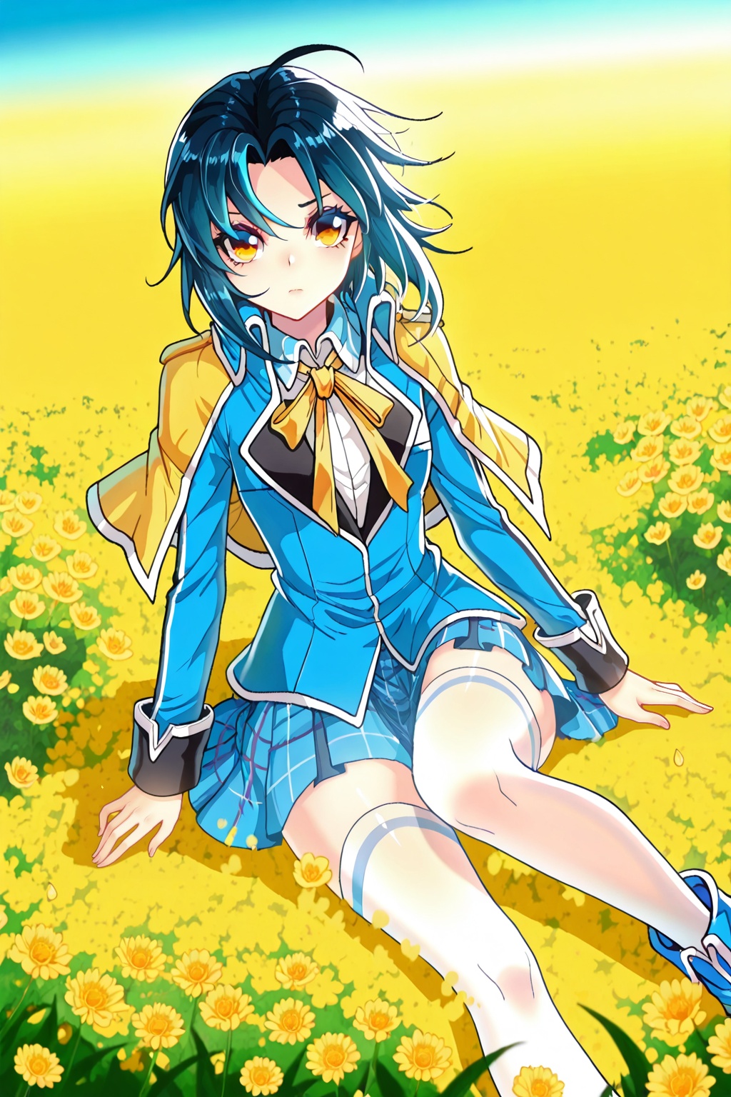 flower field,  flower field,  Thigh exposed on Tensor.Art
