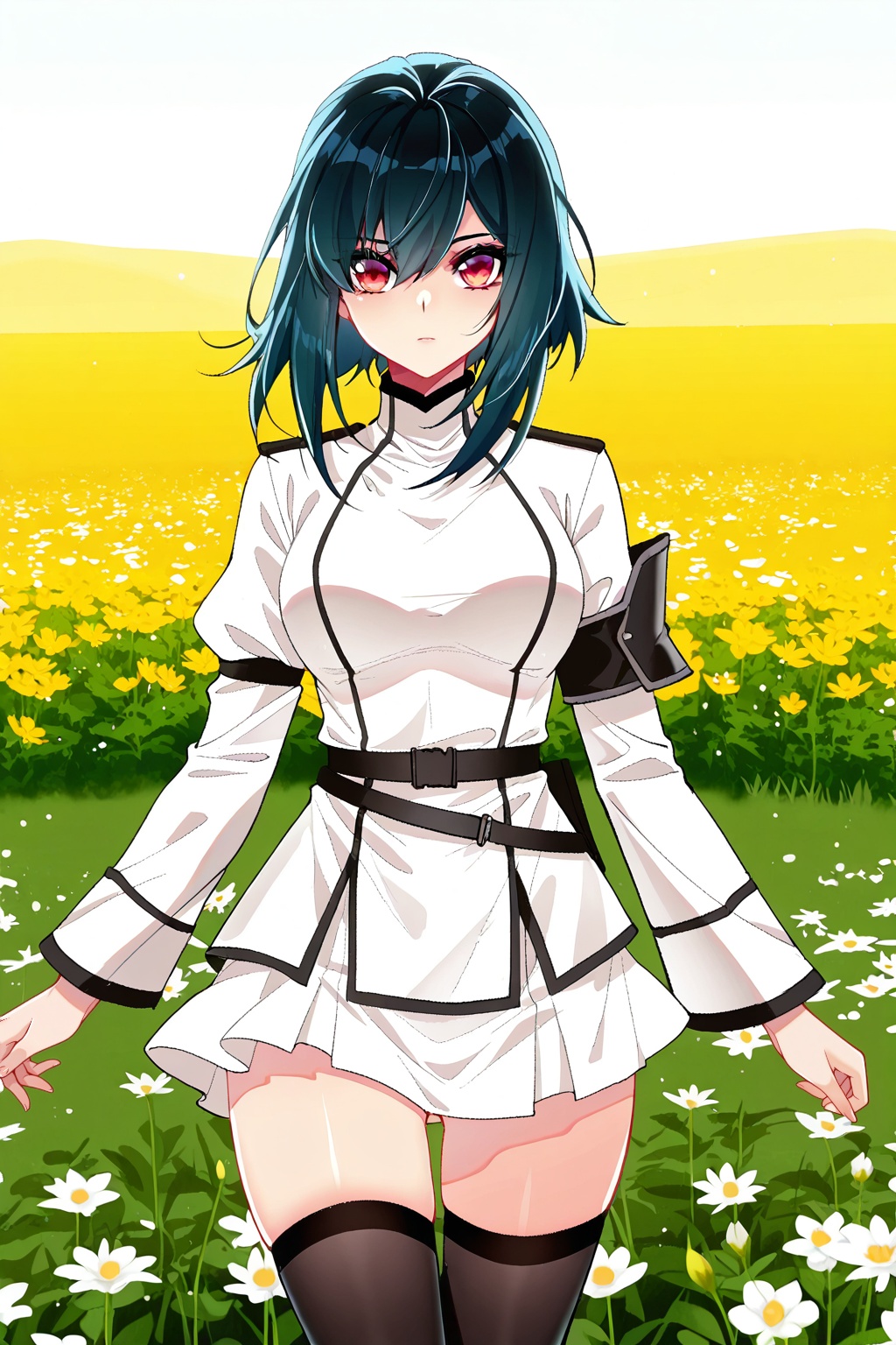 flower field,  flower field,  Thigh exposed on Tensor.Art