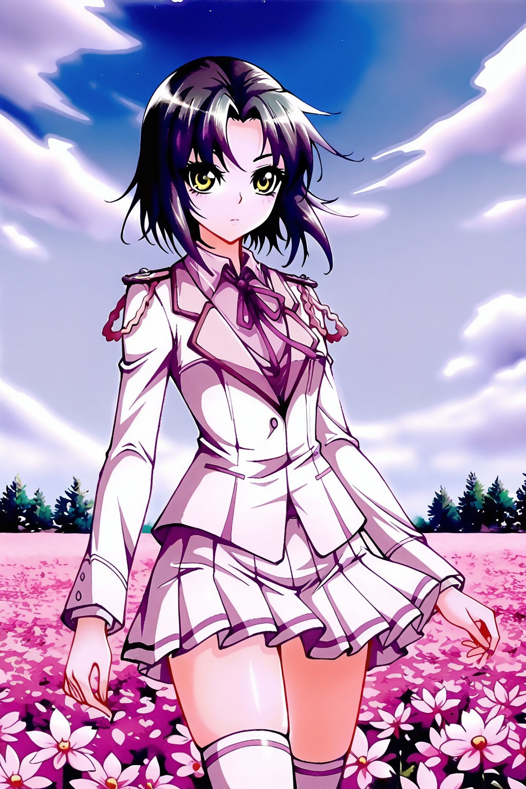 flower field,  flower field,  Thigh exposed on Tensor.Art