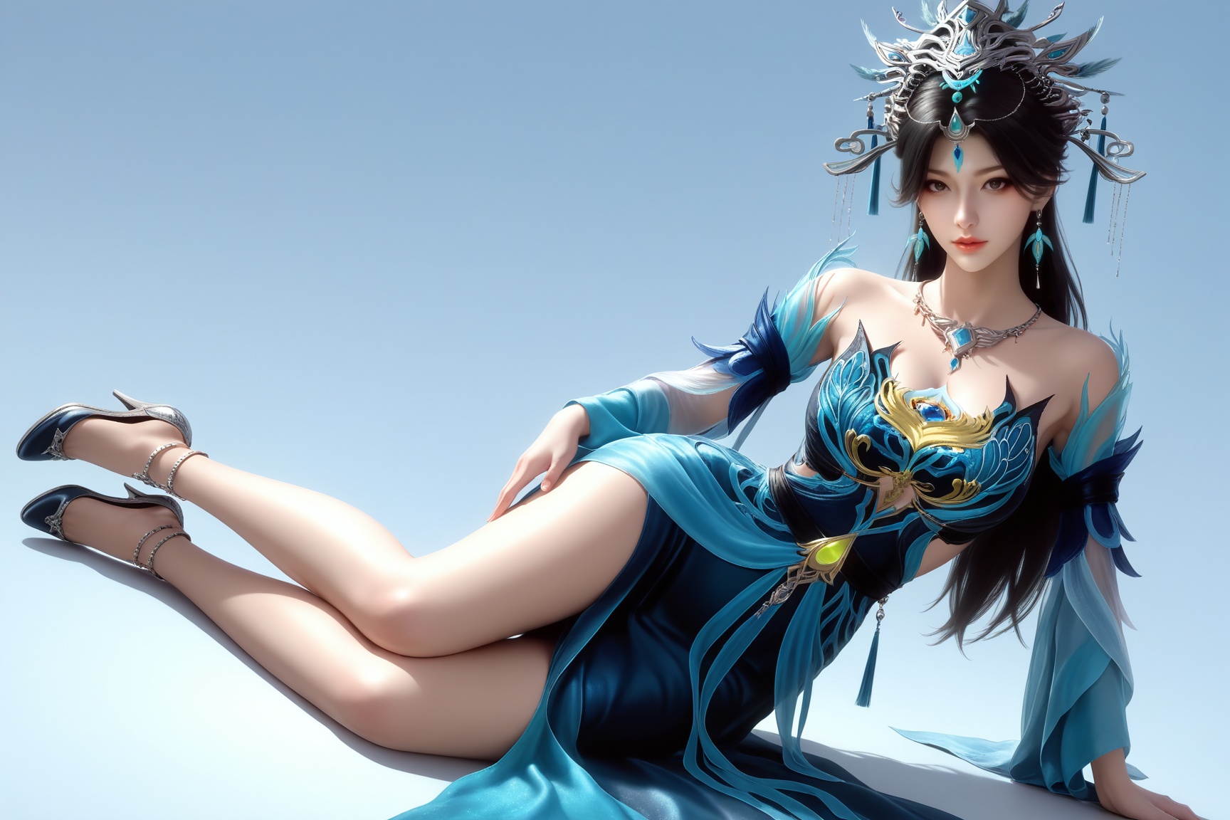 1girl,  solo,  long hair on Tensor.Art