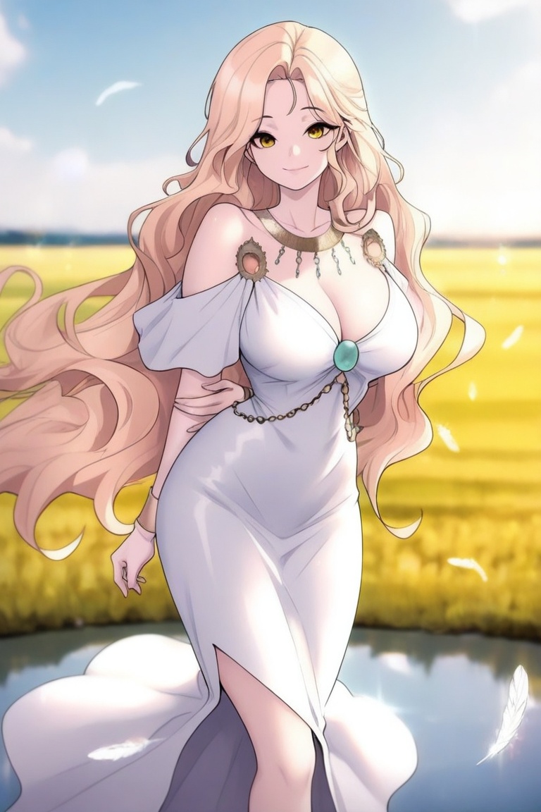 1girl,  solo,  blonde hair on Tensor.Art