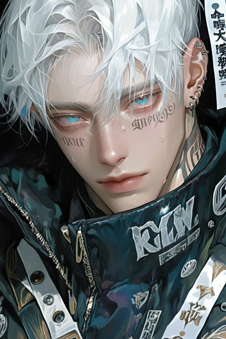 solo,  looking at viewer,  short hair on Tensor.Art