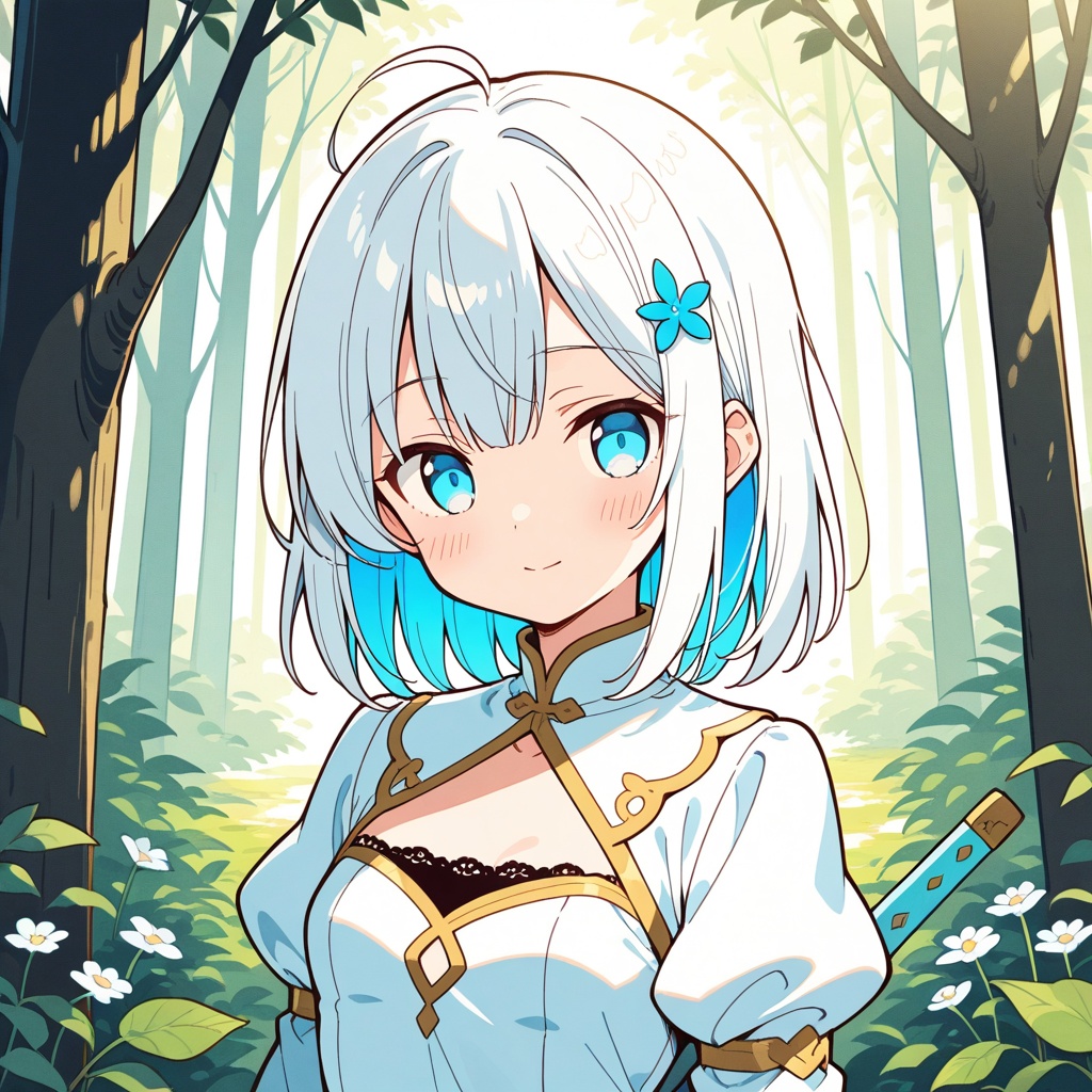1girl,  solo,  anime style on Tensor.Art