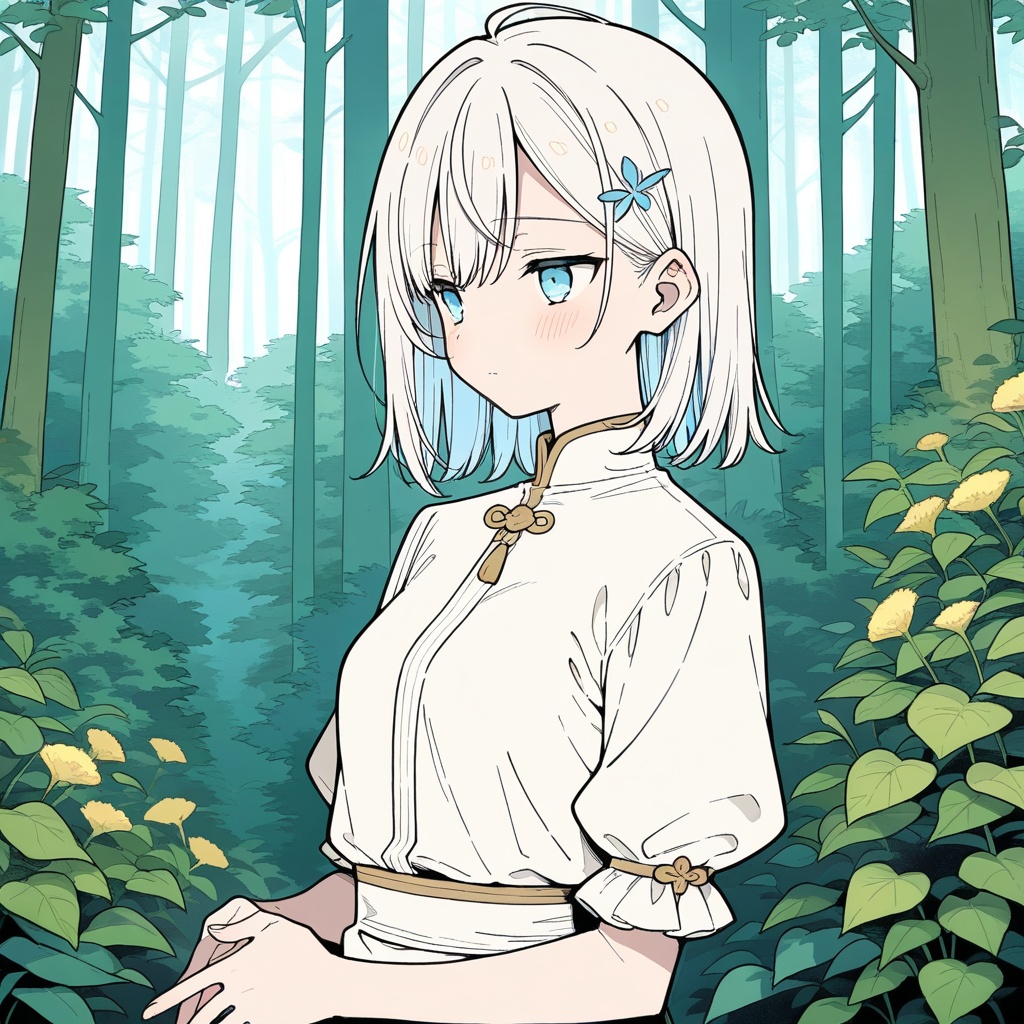 1girl,  solo,  anime style on Tensor.Art