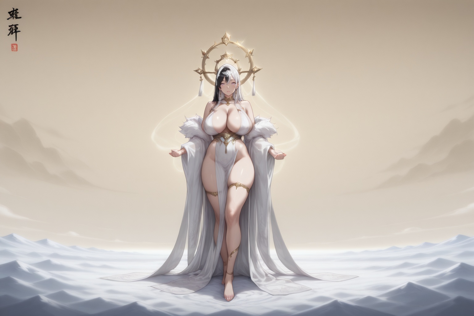 (((1 girl,  solo: 1.7))),  big breasts on Tensor.Art