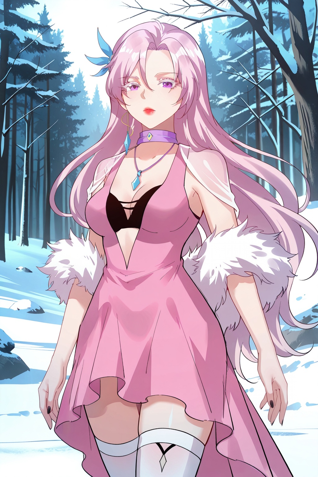 Snow,  Snow,  Thigh exposed on Tensor.Art