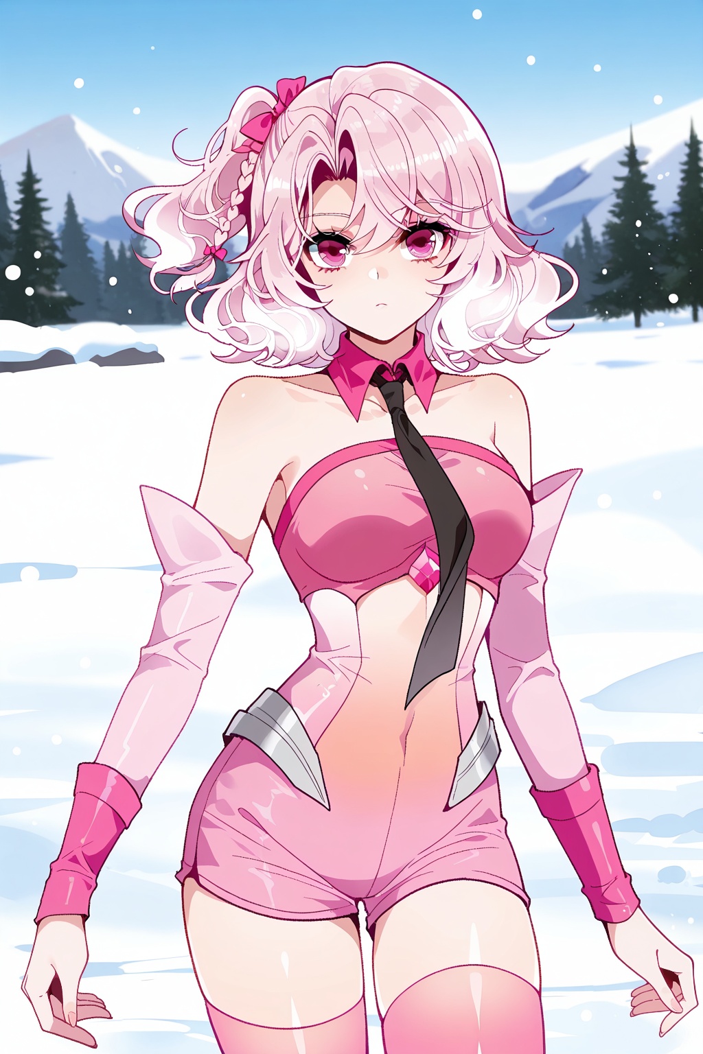 Snow,  Snow,  Thigh exposed on Tensor.Art