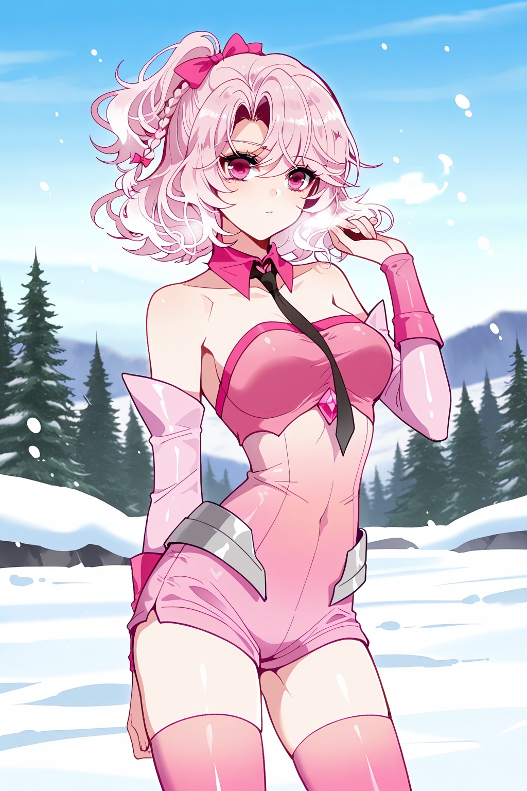 Snow,  Snow,  Thigh exposed on Tensor.Art
