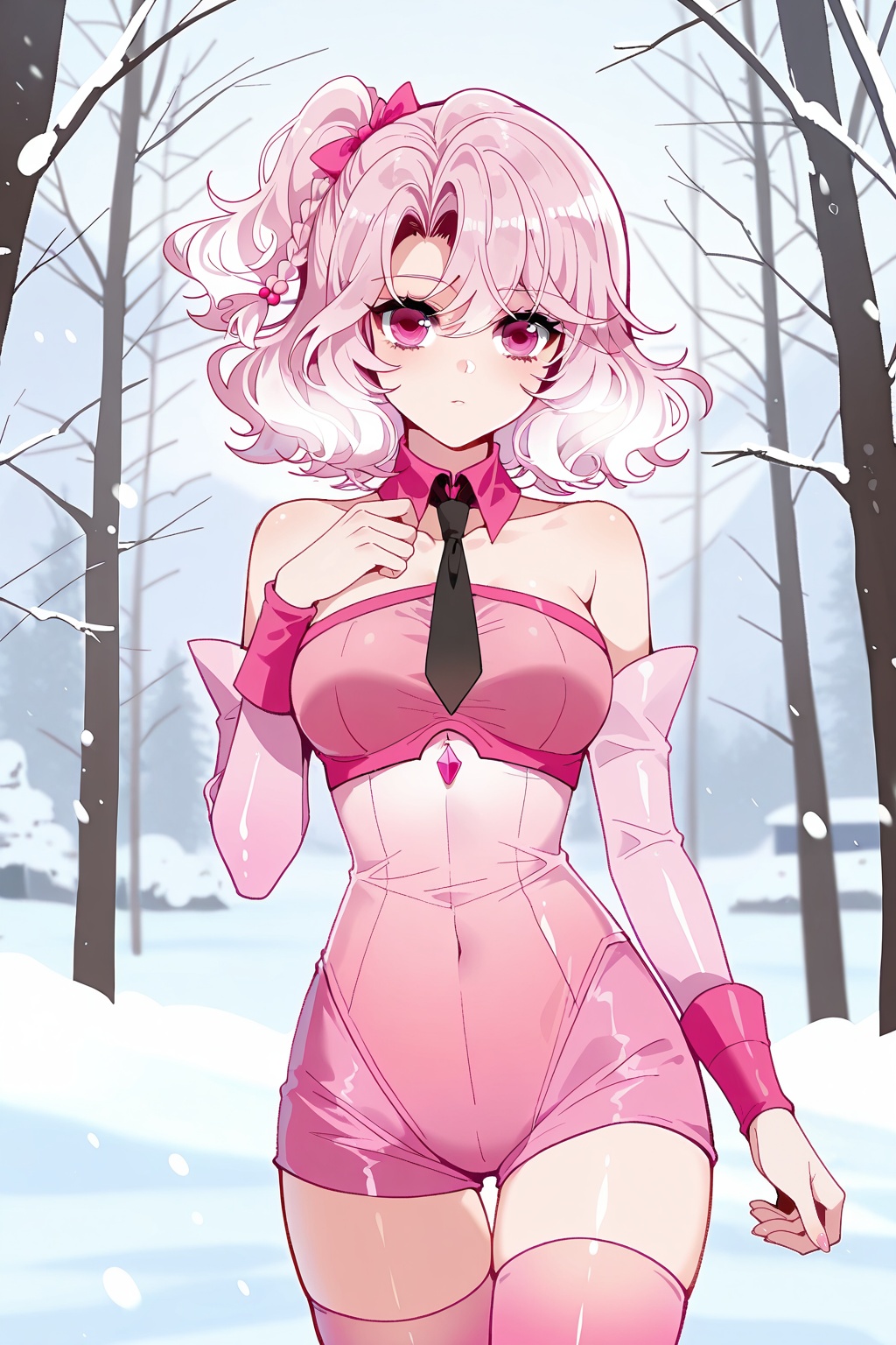 Snow,  Snow,  Thigh exposed on Tensor.Art