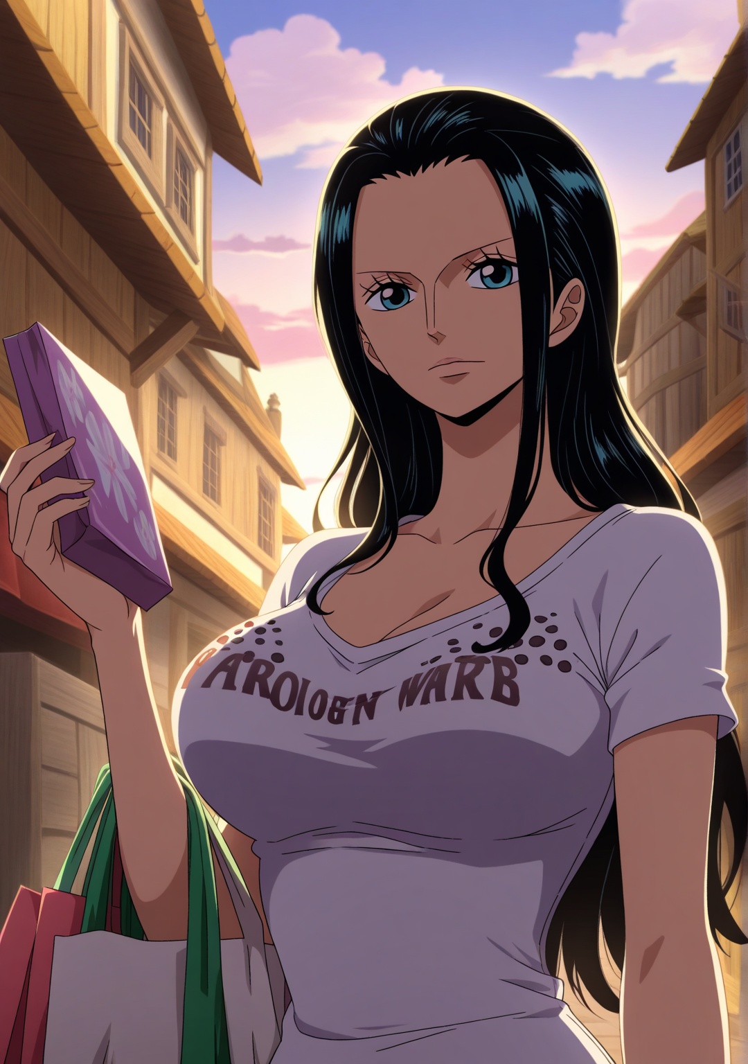 anime coloring,  1girl,  nico robin \(one piece\) on Tensor.Art