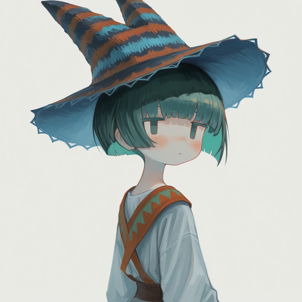 1girl,  solo,  green hair on Tensor.Art