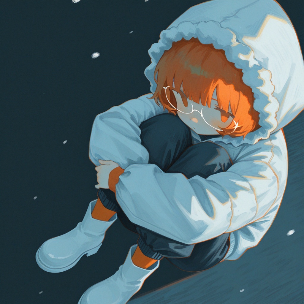 1girl,  solo,  orange hair on Tensor.Art
