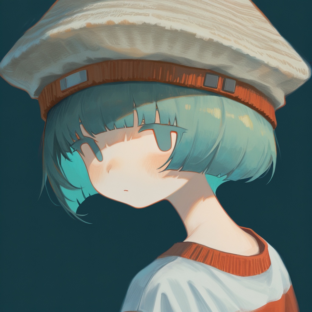 1girl,  solo,  green hair on Tensor.Art