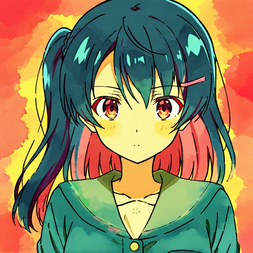 1girl,  solo,  anime style on Tensor.Art