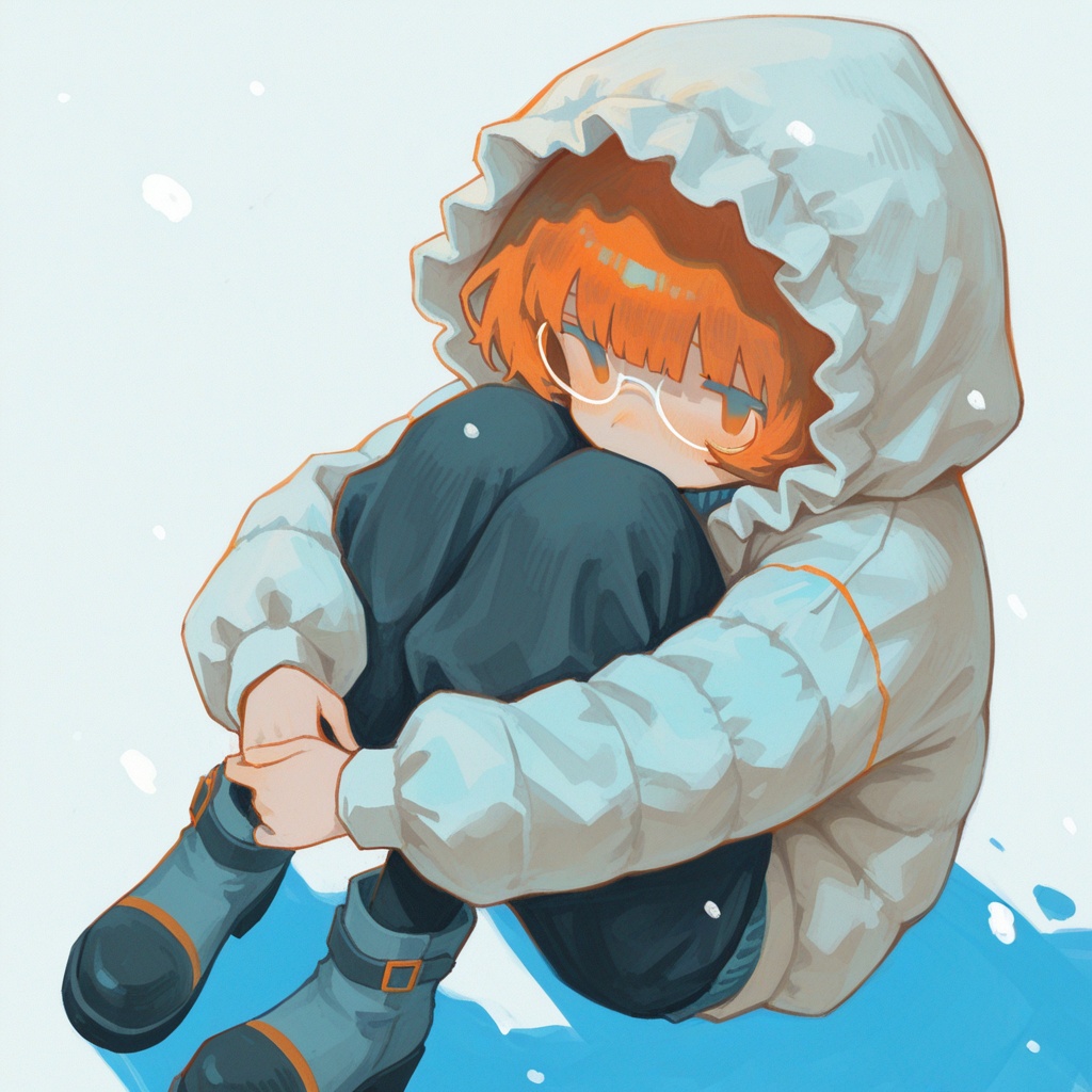 1girl,  solo,  orange hair on Tensor.Art