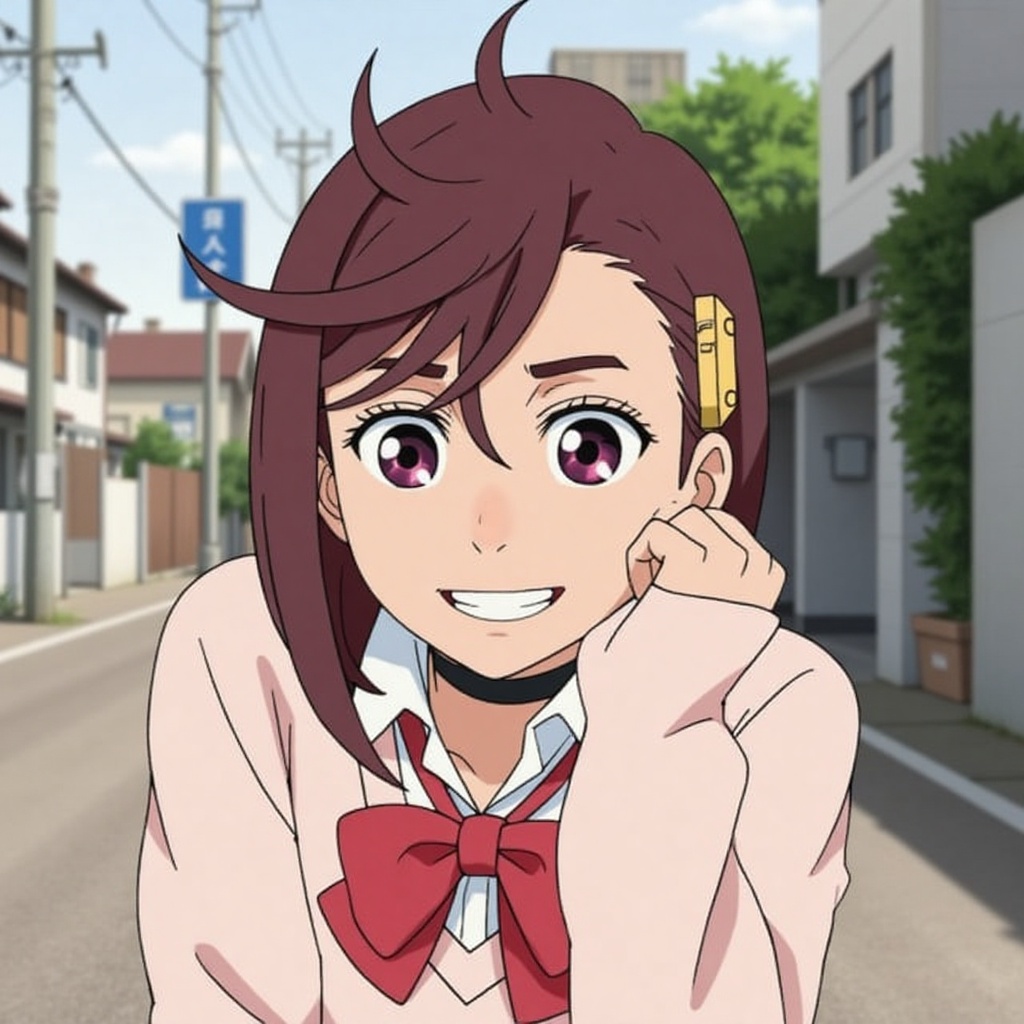 Anime of Ayase Momo,  close up,  smile on Tensor.Art