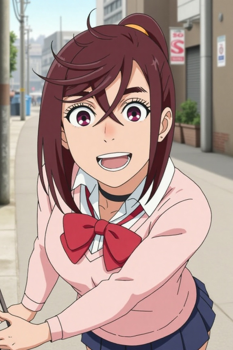 Anime of Ayase Momo,  close up,  smile on Tensor.Art