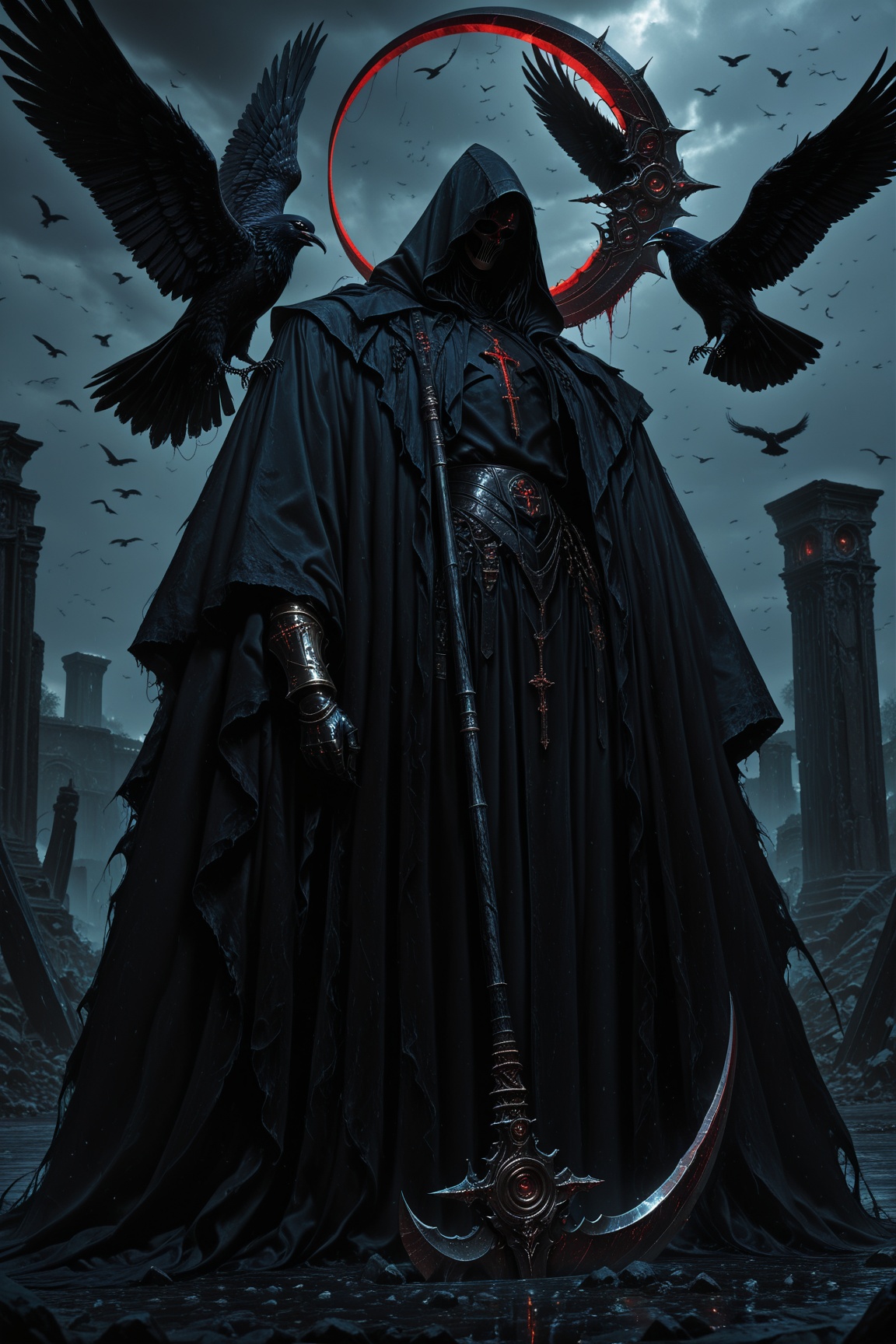 jjv,  Photorealistic,  male Grim Reaper on Tensor.Art