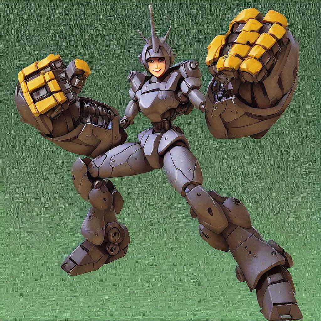 Oversized Gauntlet,  solo,  smile on Tensor.Art