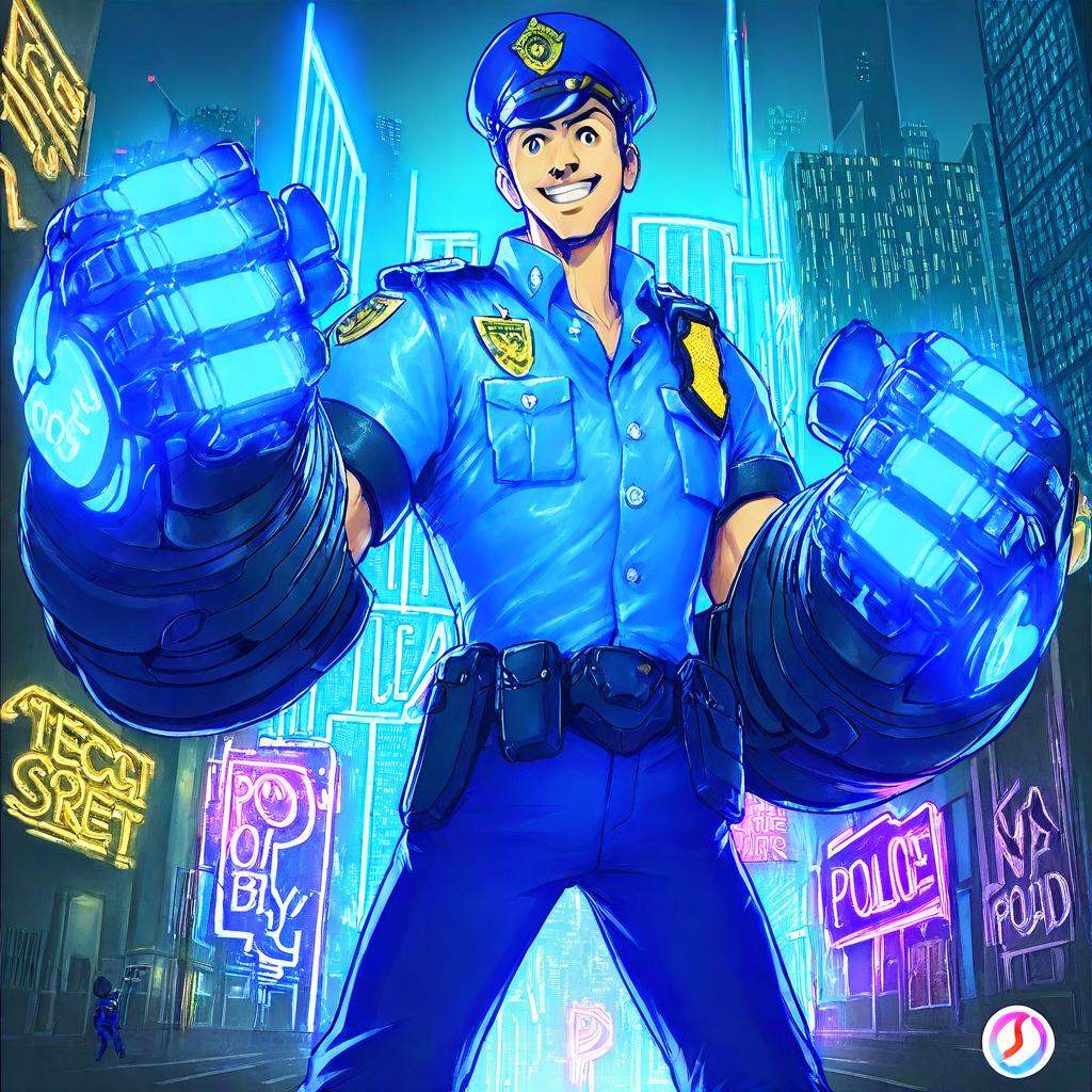 Oversized Gauntlet,  solo,  smile on Tensor.Art