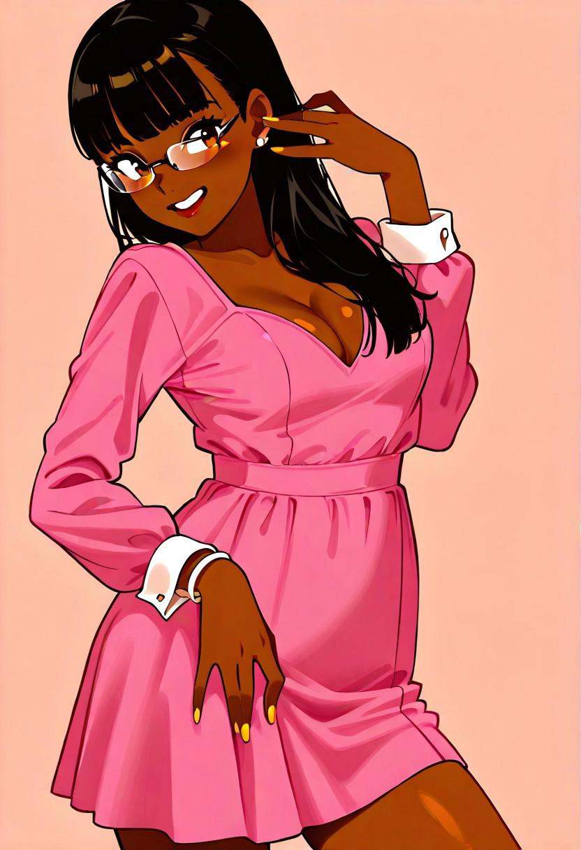 score_9,  1girl,  glasses on Tensor.Art