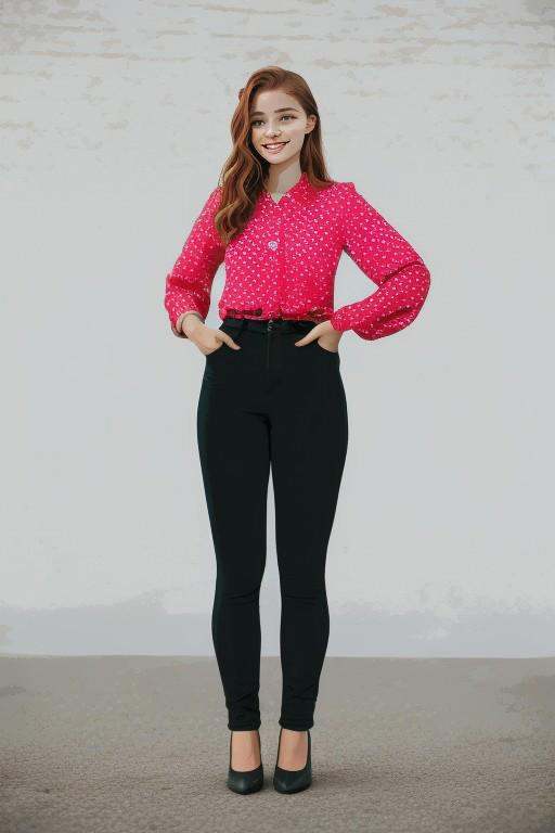 1girl,  DV_Manuela_Vicious,  full body BREAK pink shirt on Tensor.Art