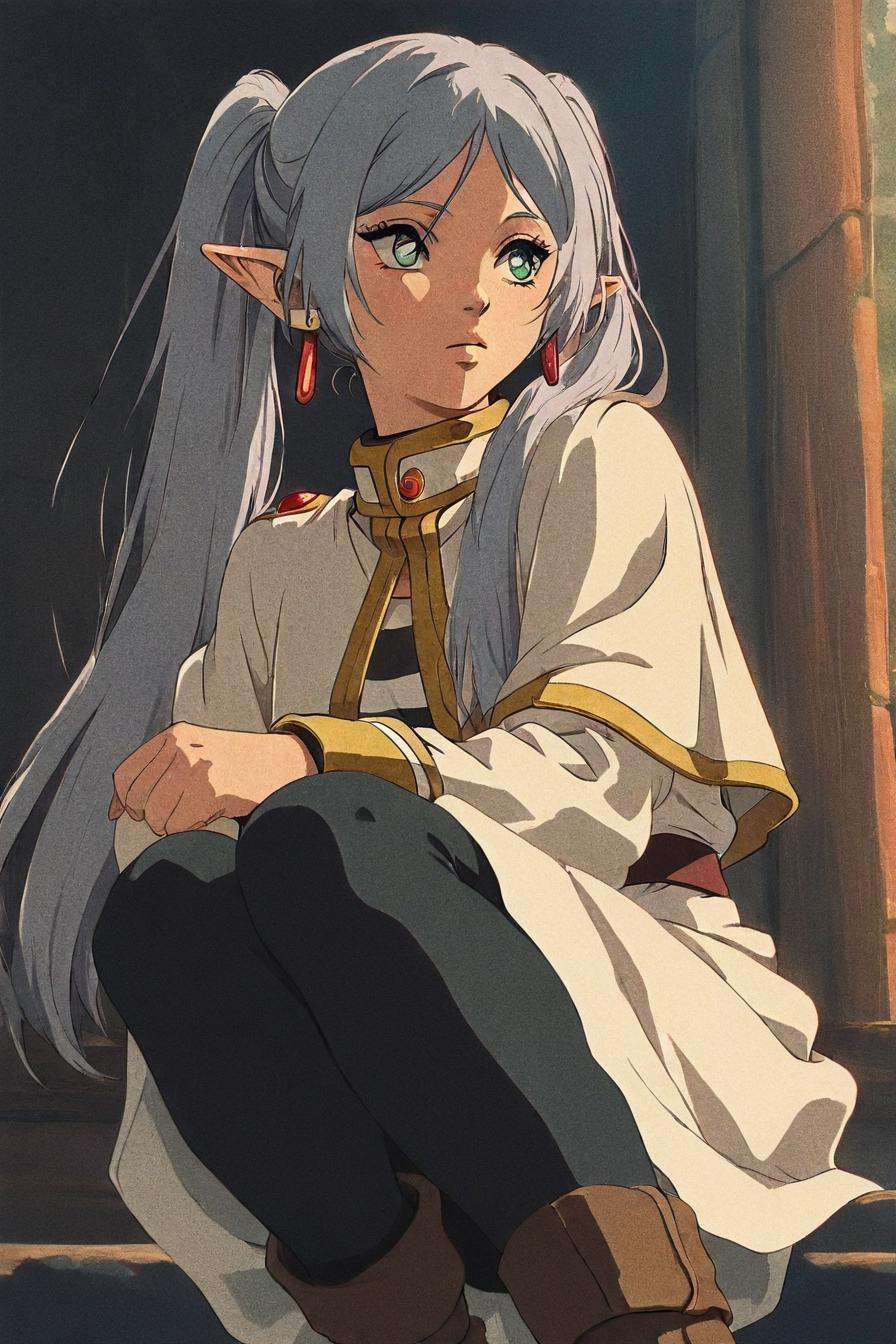 long hair,  twintails,  green eyes on Tensor.Art