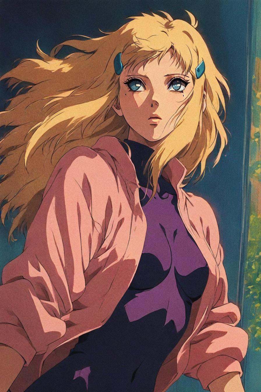 fuurinji miu,  blonde hair,  long hair on Tensor.Art
