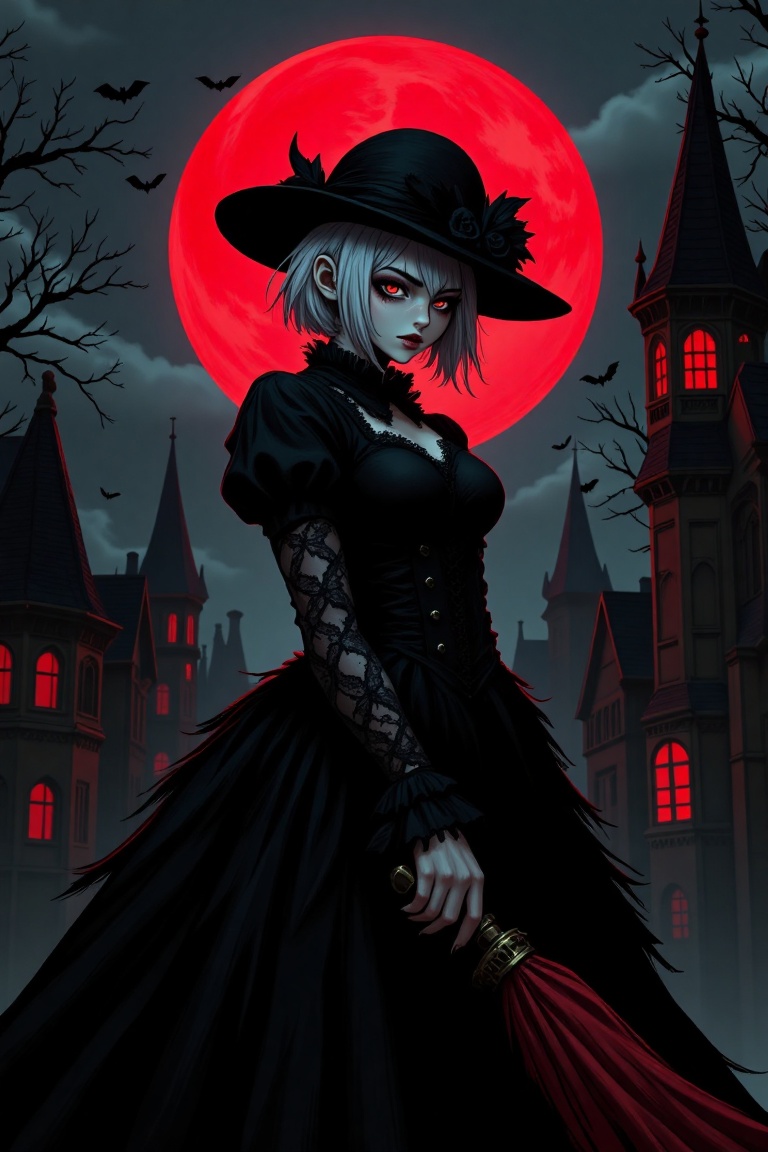 (high contrast),  (nihonga),  dark fantasy on Tensor.Art