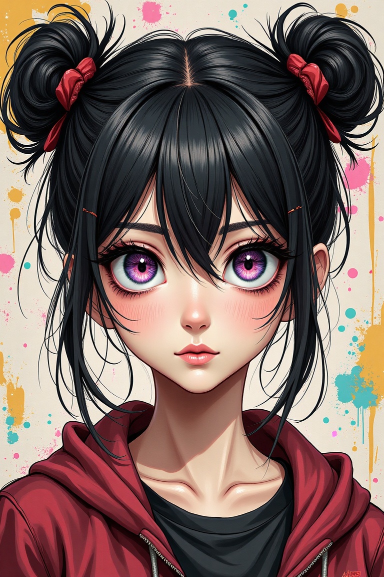 detailed eyes,  detailed face,  himiko toga on Tensor.Art