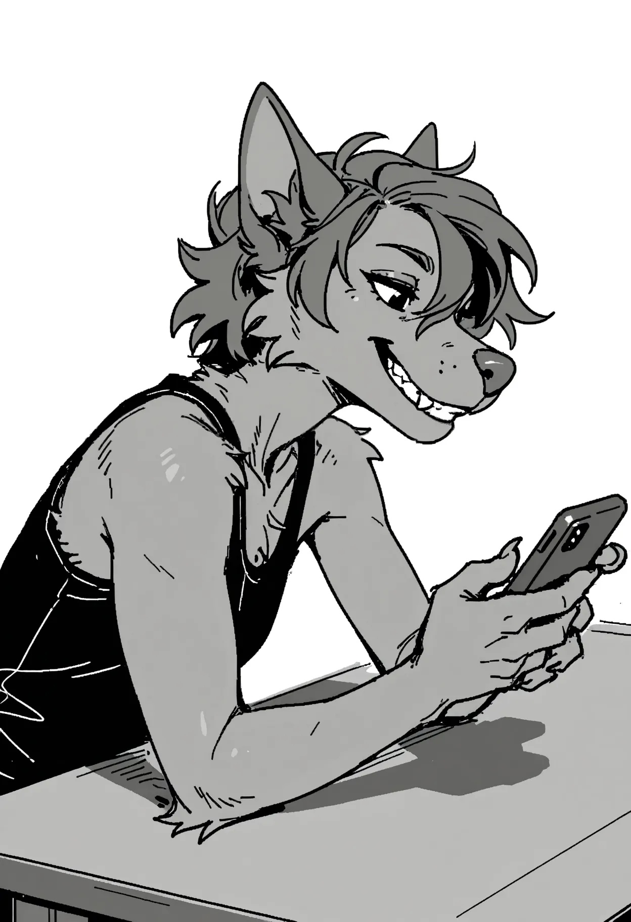 sketch,  greyscale,  oliac on Tensor.Art