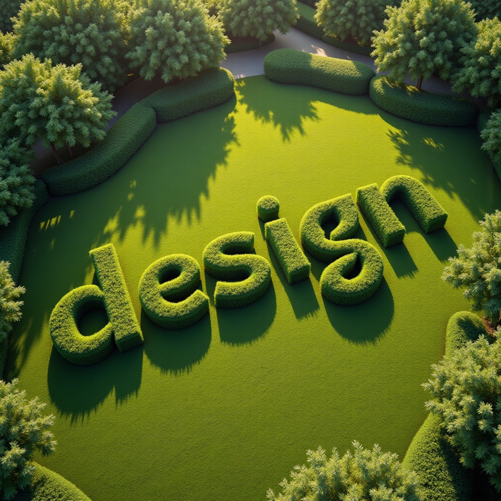 ## The art of natural geometry From a bird's-eye view,  the park appears like the page of a giant folio,  where nature and...
