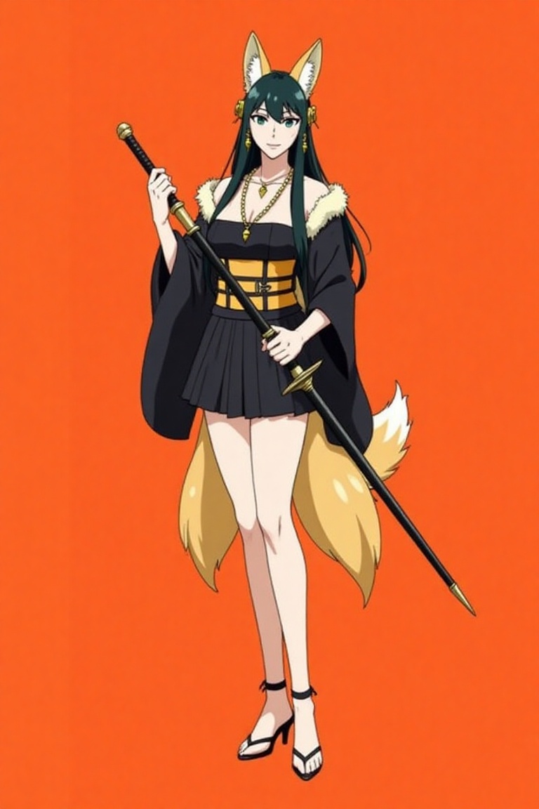 Yor Forger from spy x family,  long black hair with hair ornaments,  sidelocks on Tensor.Art