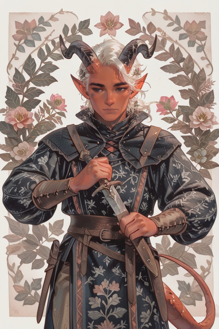 1boy,  male focus,  short white hair on Tensor.Art