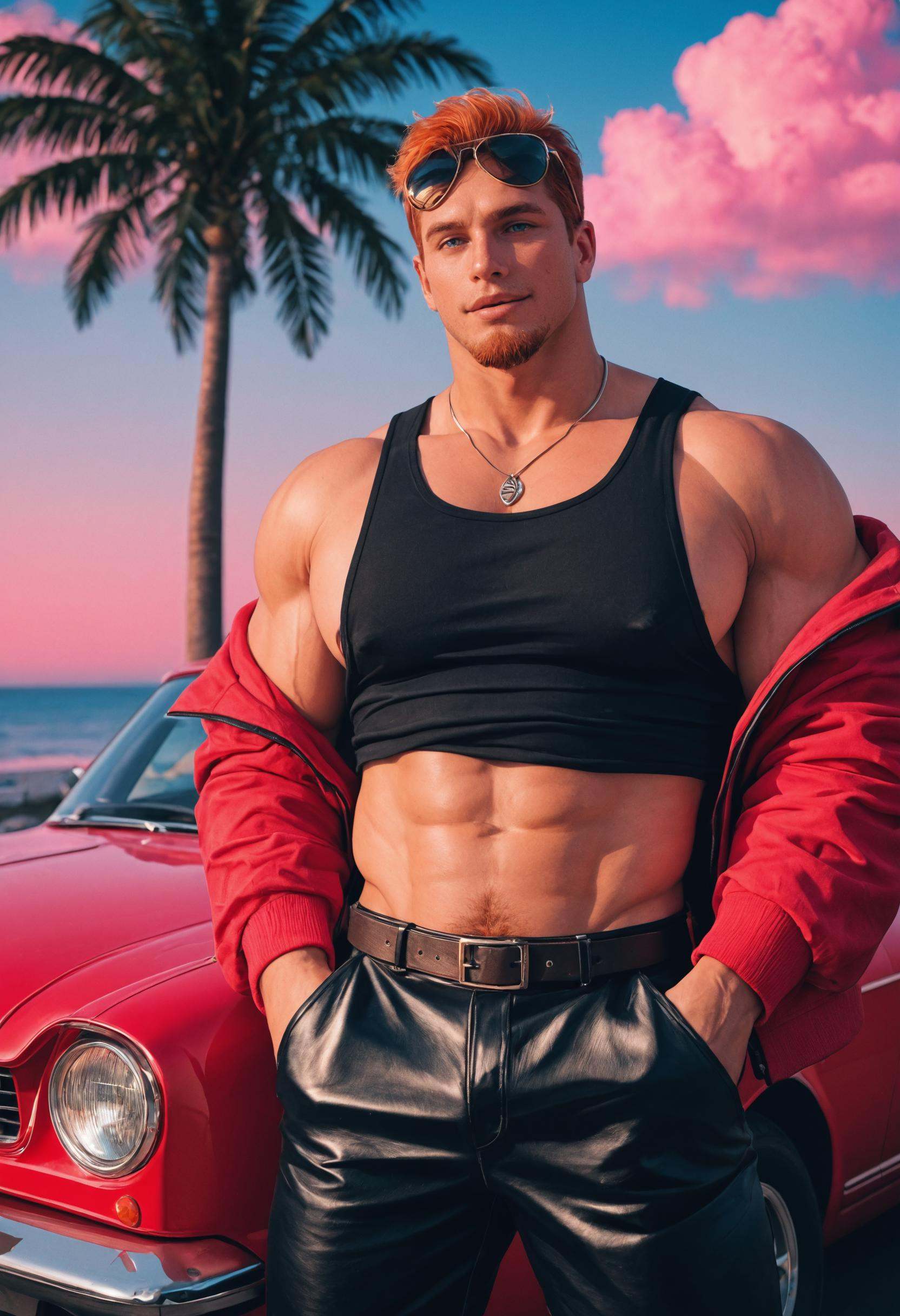1boy,  muscular,  bara on Tensor.Art
