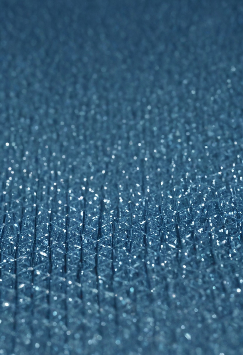 micro close-up of sparkling crystalline structure,  translucent blue facets,  intricate geometry on Tensor.Art