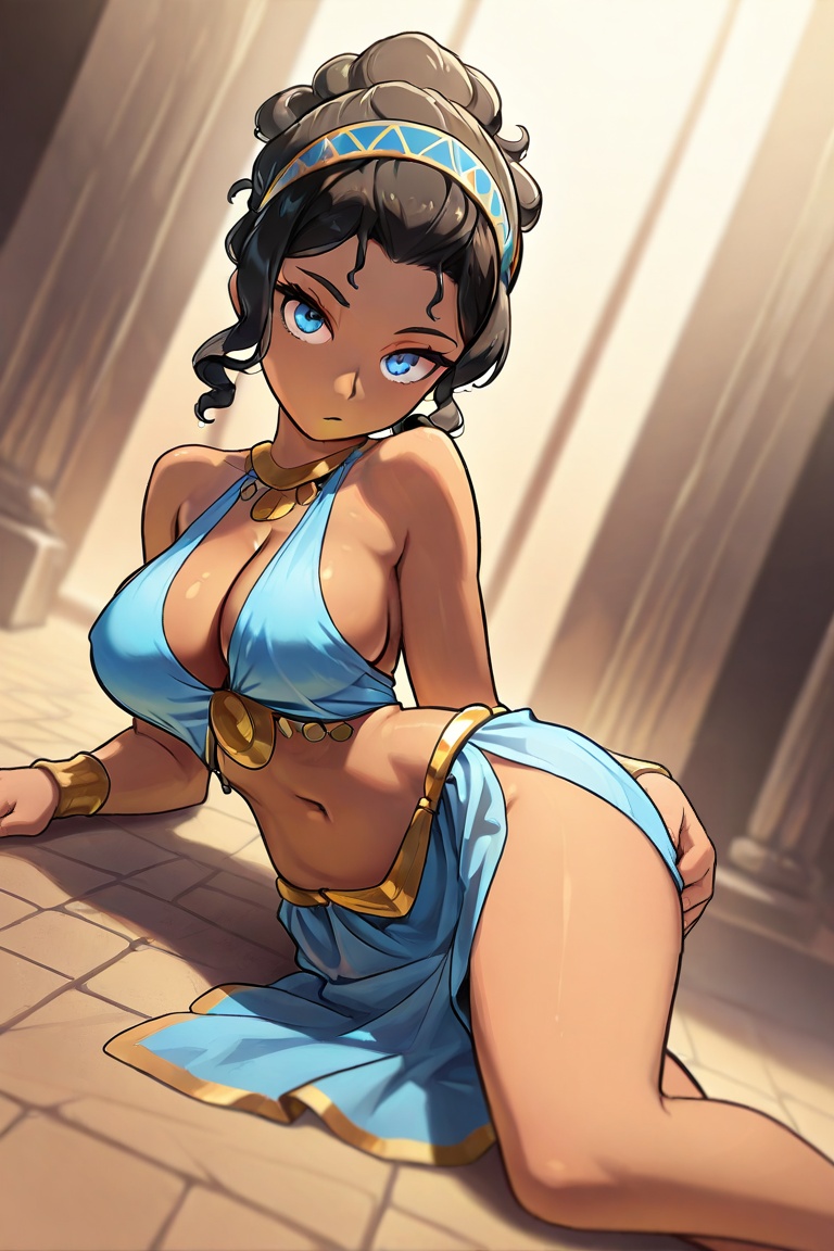 dark skin,  1girl,  dark-skinned female on Tensor.Art