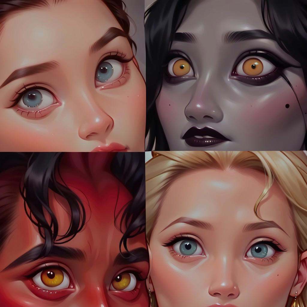 score_8_up,  multiple girls,  multi-eye-focus on Tensor.Art