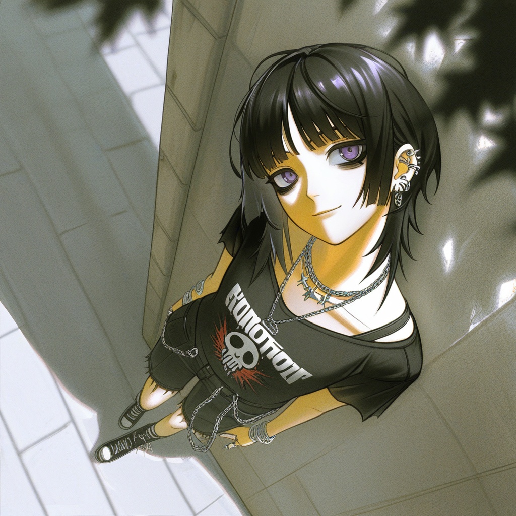 v1nne,  1girl,  black hair on Tensor.Art