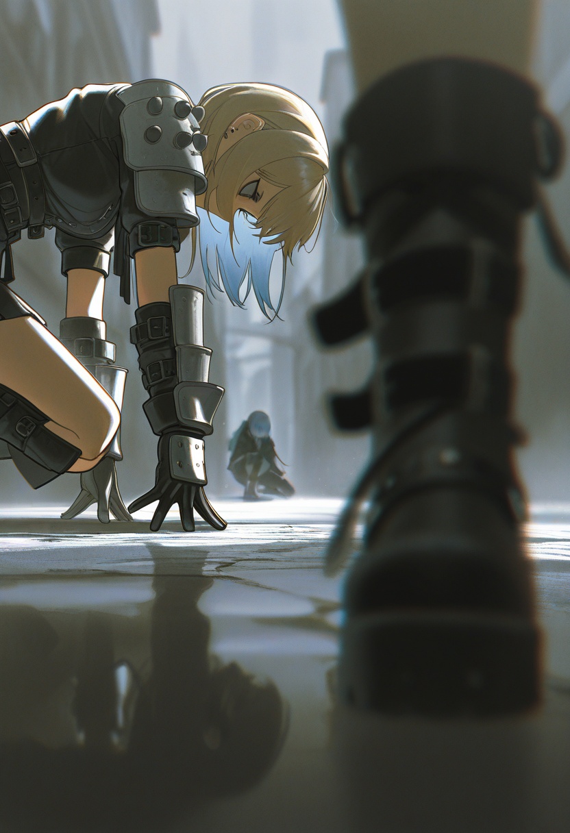 v1nne,  2girls,  armour on Tensor.Art