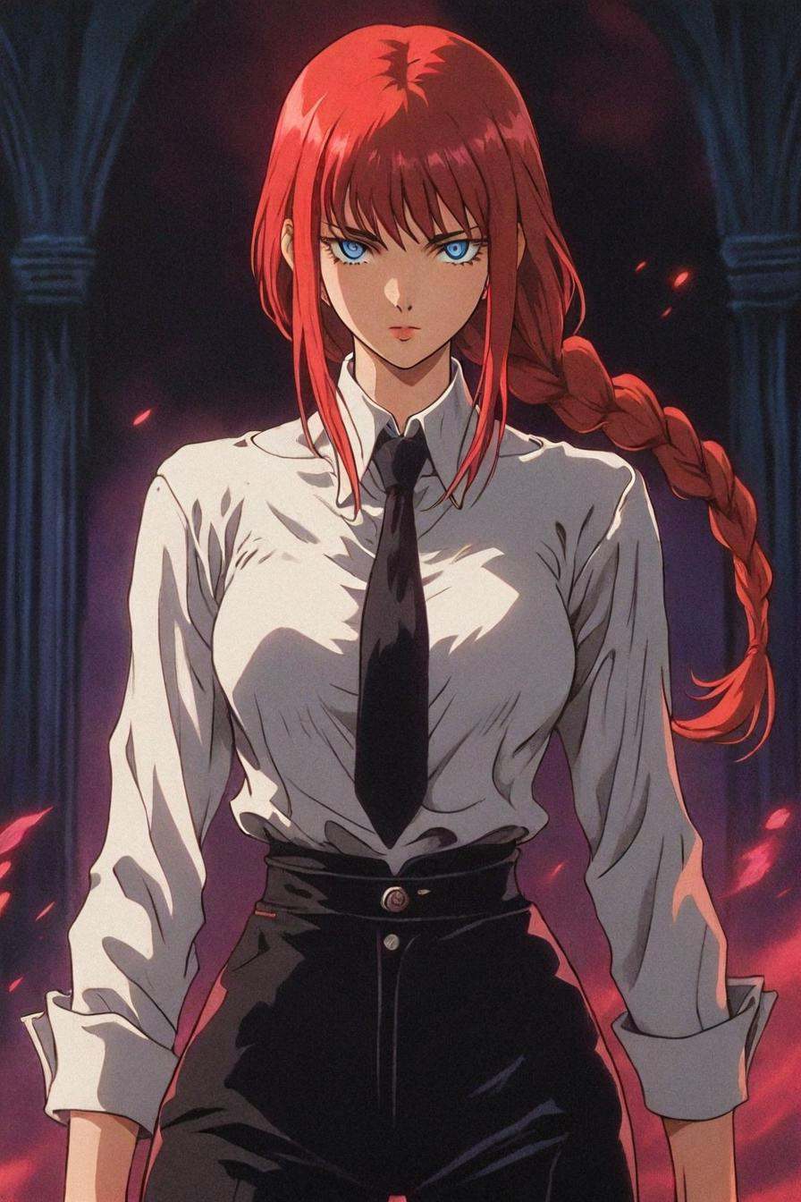 makima,  red hair,  long hair on Tensor.Art