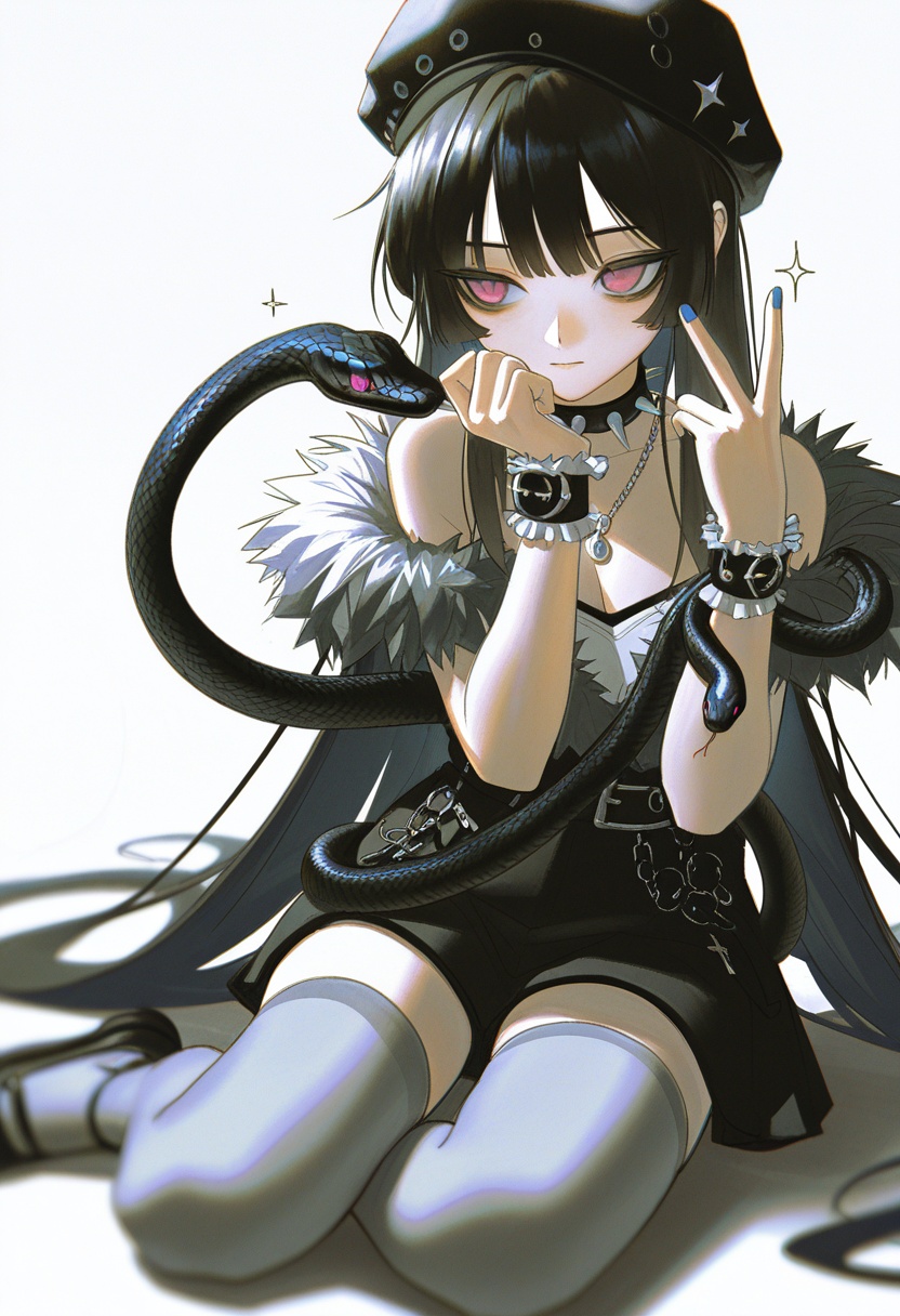 v1nne,  1girl,  snake on Tensor.Art