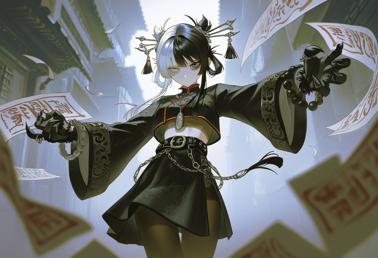 v1nne,  1 girl ,  long chinese dress on Tensor.Art