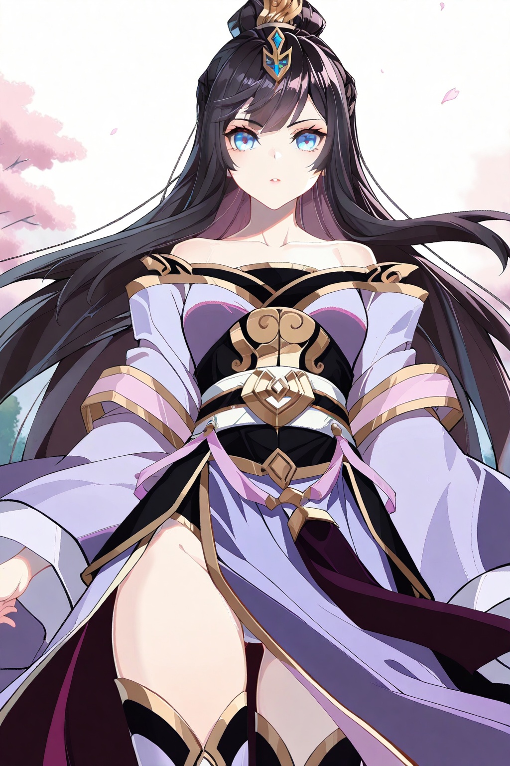 Random scene,  Random scene,  Thigh exposed on Tensor.Art