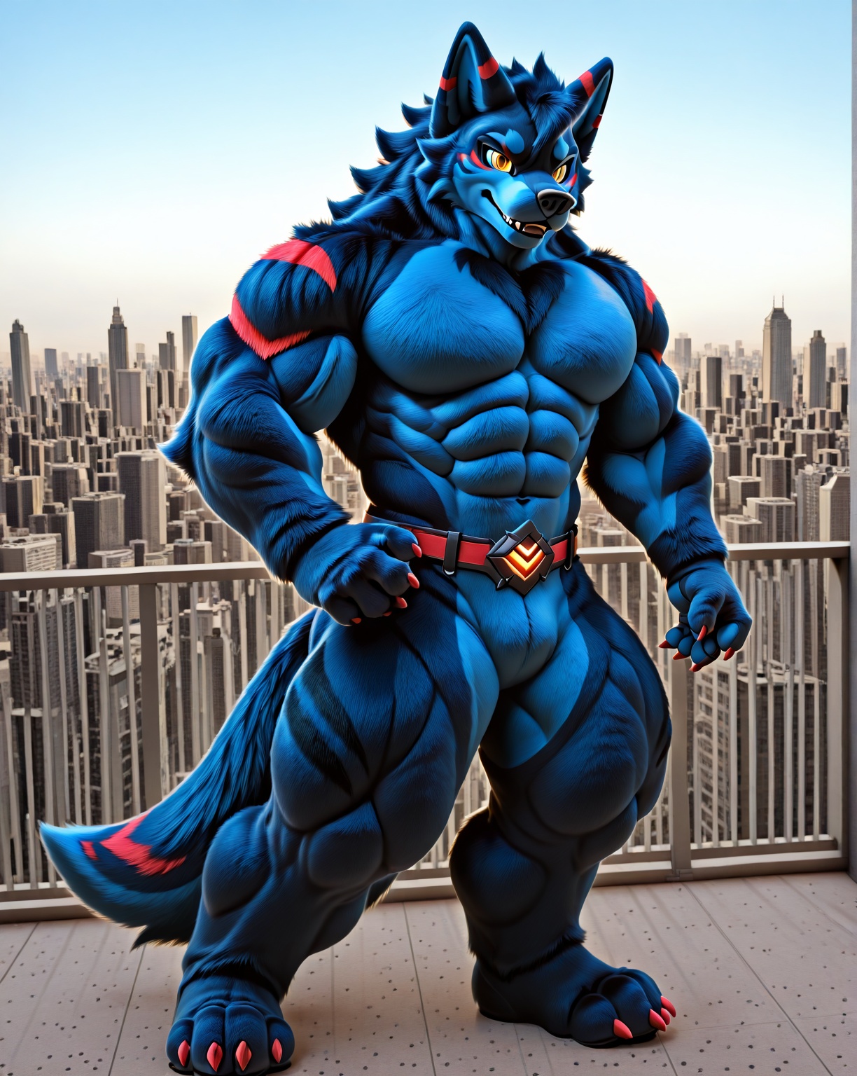 StellarPulse,  Surreal 3D render,  Realistic Fursuit on Tensor.Art