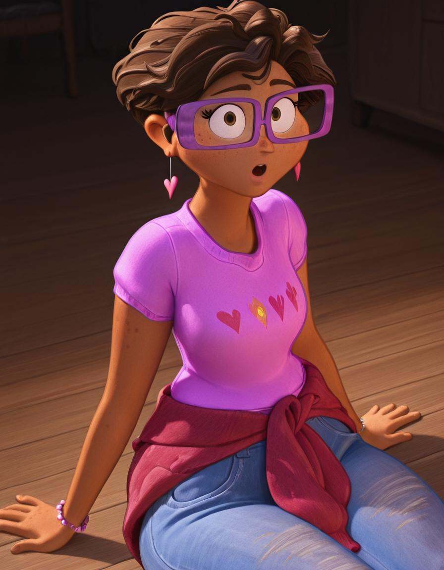 looking at viewer,  lindamitchell,  dark-skinned female on Tensor.Art