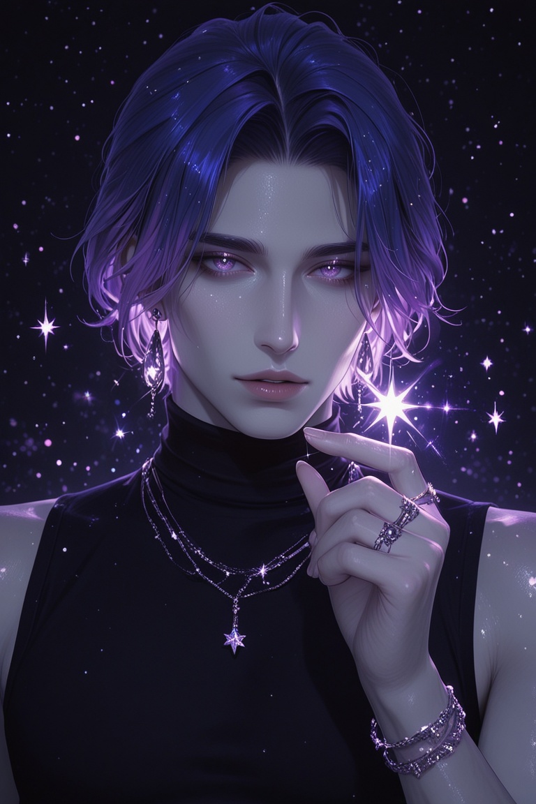 solo,  looking at viewer,  short hair on Tensor.Art
