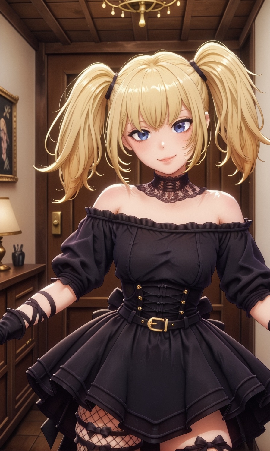 1girl,  Ani_(Grok Companions),  twintails on Tensor.Art